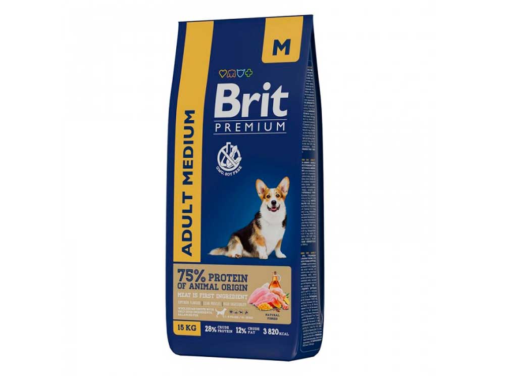 Brit Premium Dog Adult Medium (Курица)